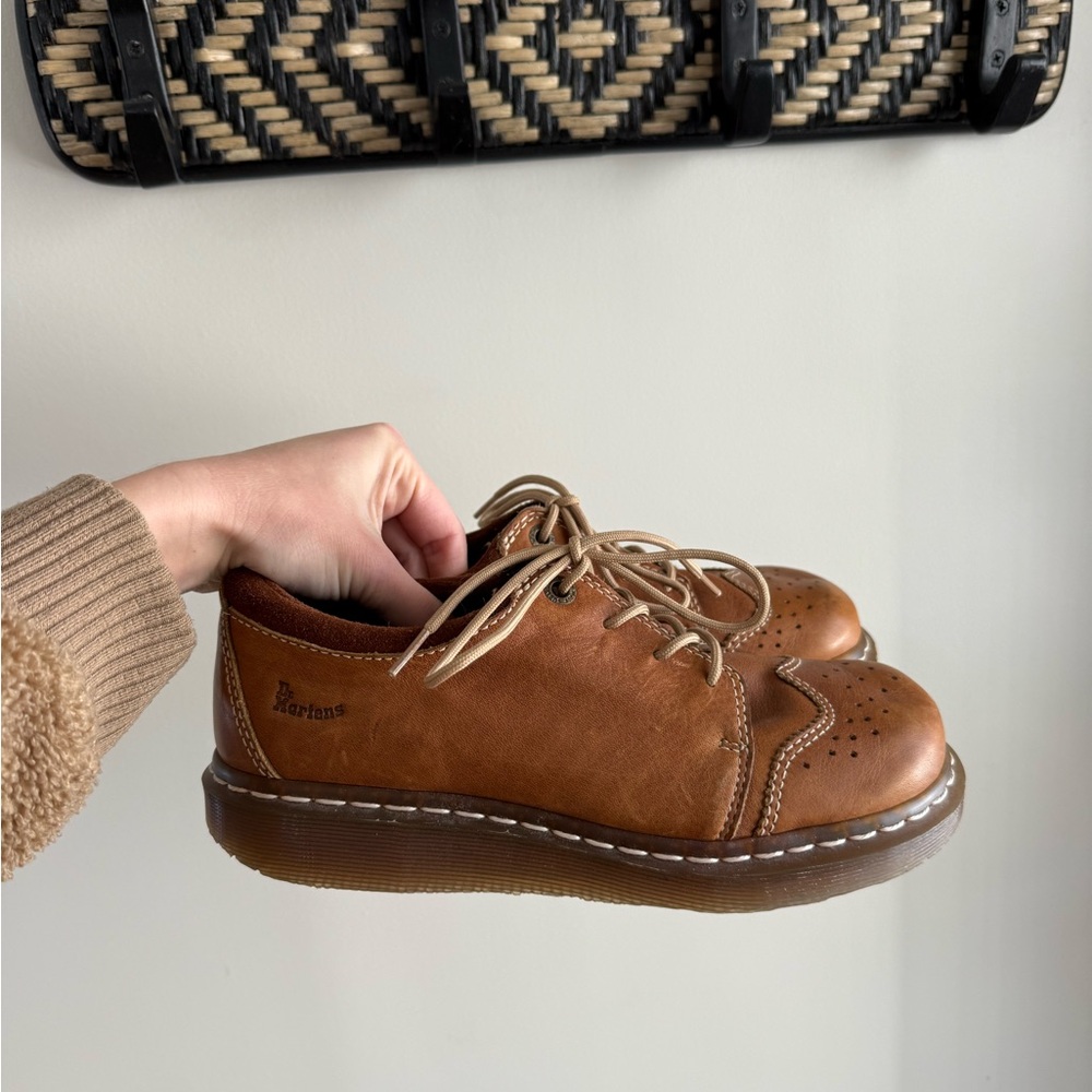 Dr. Martens 11664 Brown Leather Chunky Oxford Boots - Y2K 90s - Women's Size 9 - Picture 2 of 16